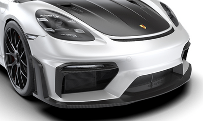 Porsche GT4RS Front Lip w/ Uprights - Standard Carbon