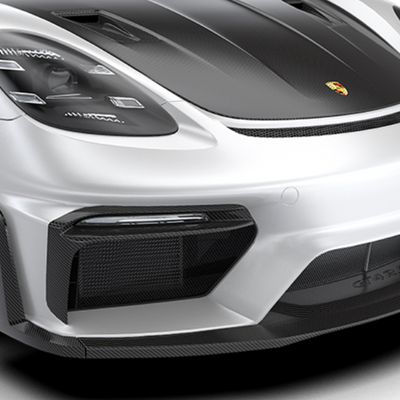 Porsche GT4RS Front Lip w/ Uprights - Standard Carbon