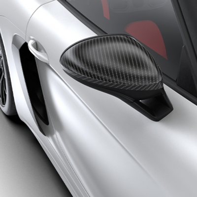 Porsche 718 Spyder RS Mirror Caps - Standard Carbon