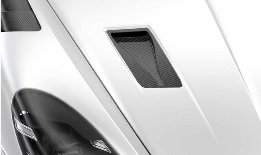 Porsche 718 Spyder RS Hood Vents - Standard Carbon