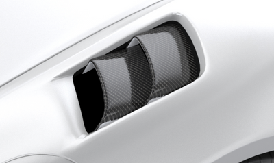 Porsche 718 Spyder RS Fender Vents - Standard Carbon