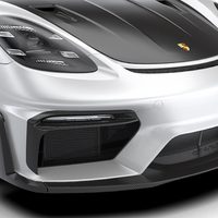Porsche 718 Spyder RS Front Lip w/ Uprights - Standard Carbon