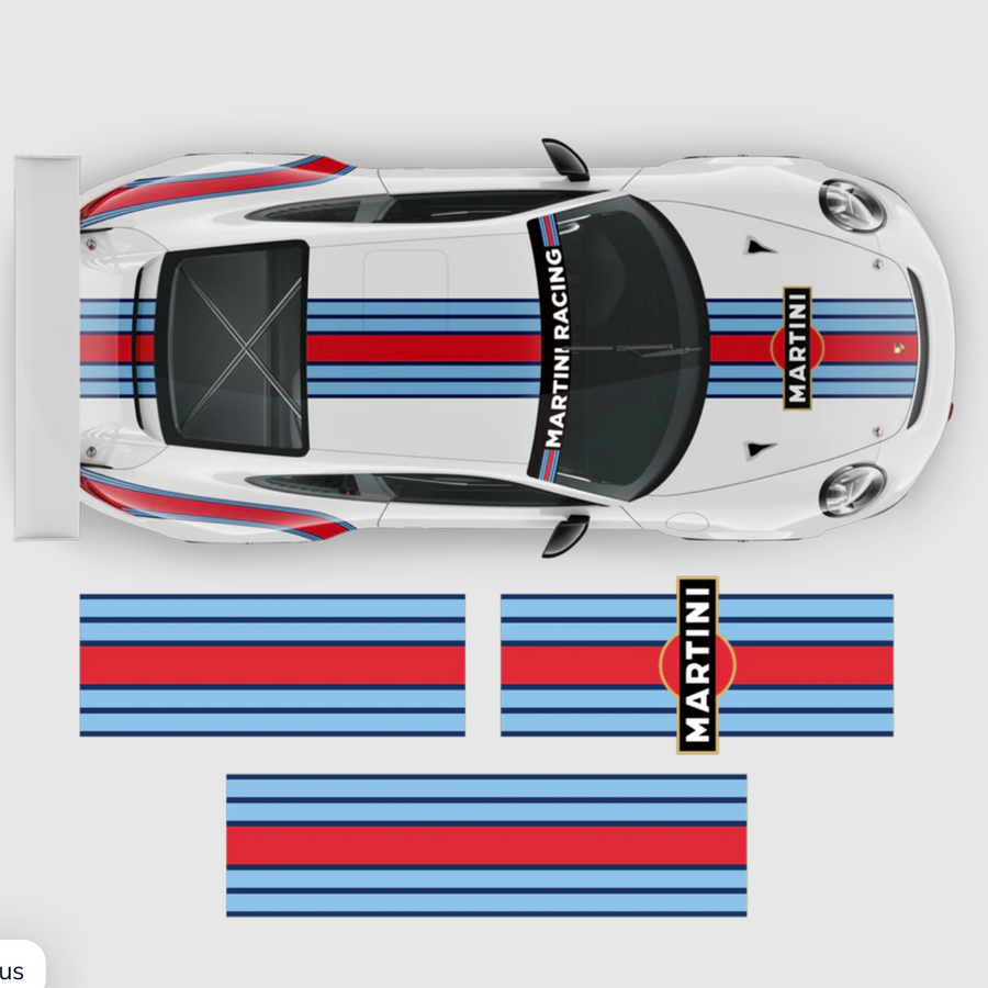 Porsche 911 Carrera Martini Decal Set