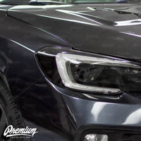 Headlight Amber Delete Vinyl Overlay - Gloss Black | 2015-2017 Subaru WRX/STI | 2018-2021 WRX/WRX PREMIUM