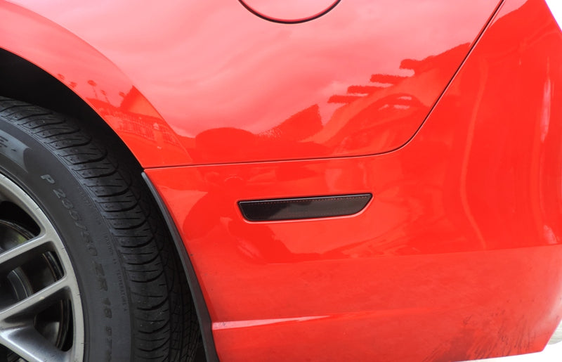Rear Side Reflector Overlay - Smoke Tint | 2010-2014 Ford Mustang