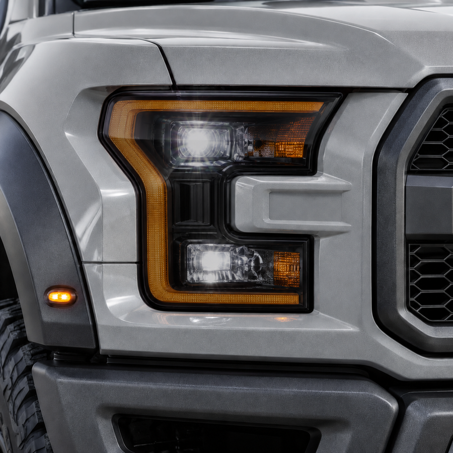 2018-2020 Ford F-150 Raptor Headlight Tint PPF Kit | Clear, Smoked & Yellow