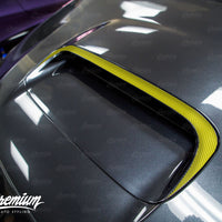 The Fang - Hood Scoop Outer Trim Vinyl Overlay | Subaru WRX/STI 2015-2021