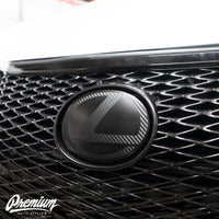 Carbon Stealth - Front Vinyl Emblem Vinyl Overlay | Lexus  