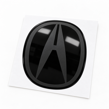 2022–2026 Acura MDX Front Emblem Pre-Cut Overlay | Stealth - Black On Black