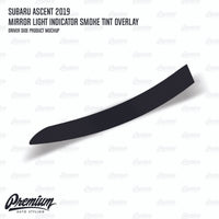 Mirror Light Indicator Overlay (FACE ONLY) - Smoke Tint | 2019-2022 Subaru Ascent