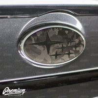Shadow Black Front and Rear Emblem Overlays (Choose Your Color Stars) | 2015-2021 WRX / STI