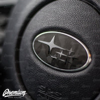 Shadow Black Front and Rear Emblem Overlays (Choose Your Color Stars) | 2015-2021 WRX / STI