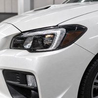 2018–2021 Subaru WRX Premium Headlight Amber Delete Overlays | Smoke Tint