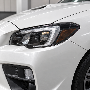 2018–2021 Subaru WRX Premium Headlight Amber Delete Overlays | Smoke Tint