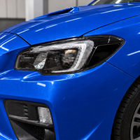 2018–2021 Subaru WRX Premium Headlight Amber Delete Overlays | Gloss Black Vinyl