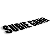 Subie Gang Bold Windshield Decal | 32 inch - Choose Your Color