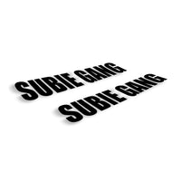 Subie Gang Bold Decals | 6 inch Set of 2 - Choose your Color