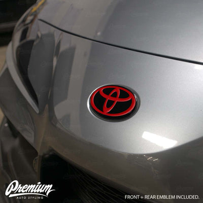 Front & Rear Vinyl Emblem Vinyl Overlay | 2020+ Toyota GR Supra