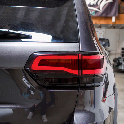 Tail Light Cutout + Reverse / Blinker Overlays - Smoke Tint | 2014-2022 Grand Cherokee & 18+ Jeep Trackhawk