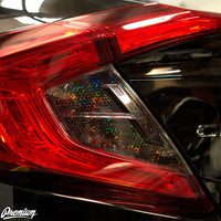 Tail Light Bio-Hex Smoke Tint Overlays