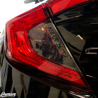 Tail Light Bio-Hex Smoke Tint Overlays