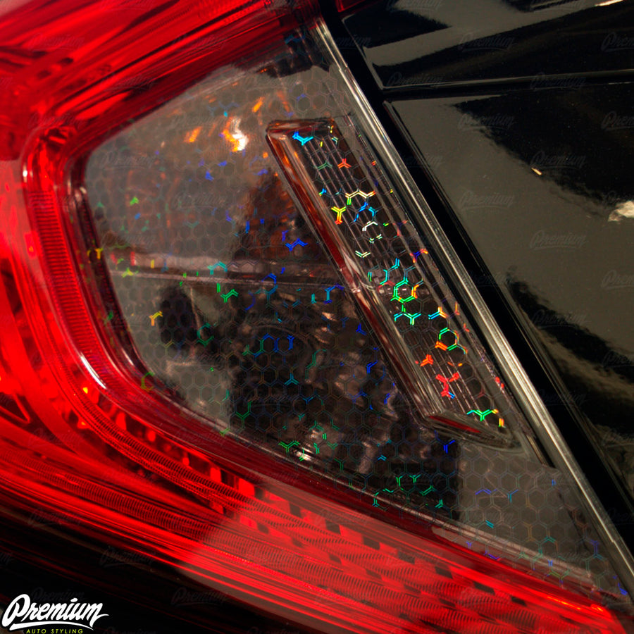 Tail Light Bio-Hex Smoke Tint Overlays