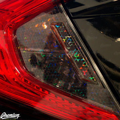 Tail Light Bio-Hex Smoke Tint Overlays