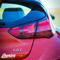 Taillight Tint Insert Redout Overlays | Hyundai Veloster 2018-2022