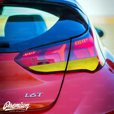 Taillight Tint Insert Redout Overlays | Hyundai Veloster 2018-2022