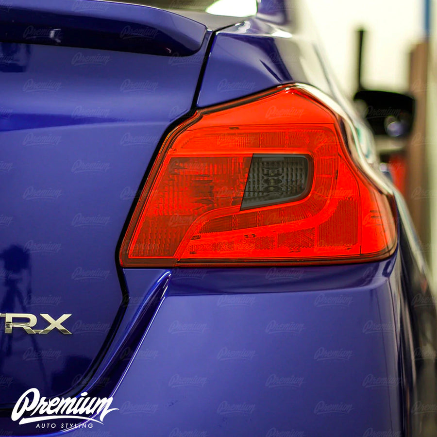 Red Tail Light Tint w/ Smoked Reverse Overlays (2015-2021 WRX / STI)