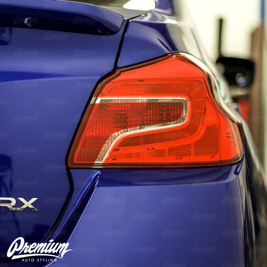 Red Tail Light Overlay w/ Custom Reverse Cutout | 2015-2021 Subaru WRX / STI