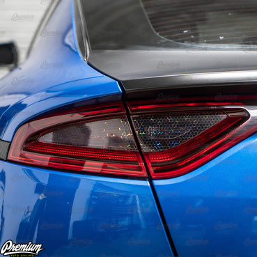 2018-2021 Kia Stinger Smoke Bio-Hex Tail Light Overlays