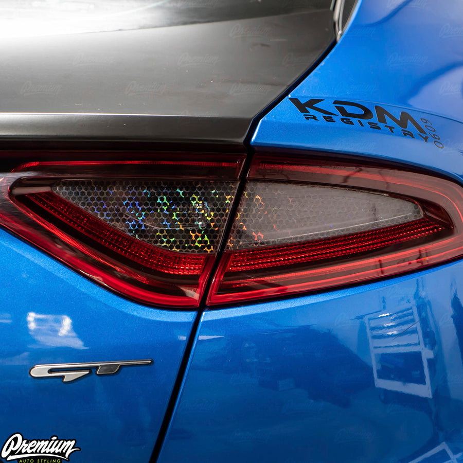 Smoke Bio-Hex Tail Light Inset Overlays | 2018-2021  Kia Stinger