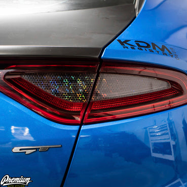 2018-2021 Kia Stinger Smoke Bio-Hex Tail Light Overlays