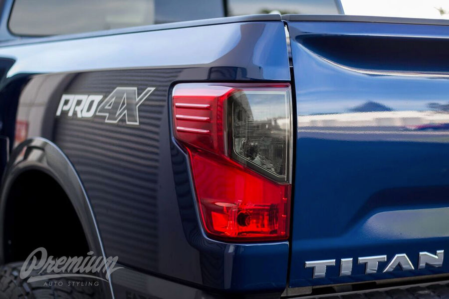 Smoked Tail Light Tint Overlays - Smoke tint | 2016-2022 Nissan Titan