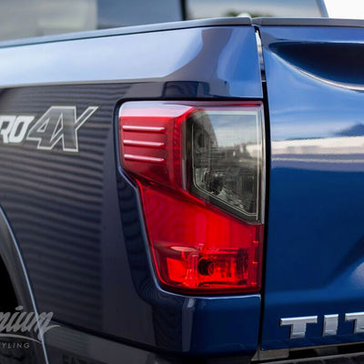Smoked Tail Light Tint Overlays - Smoke tint | 2016-2022 Nissan Titan