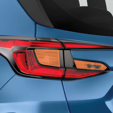 2024–2026 Subaru Crosstrek Amber Tail Light Tint Overlays with Reverse Cutouts