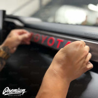 TOYOTA Dashboard Lettering Vinyl Decal Overlays - Multiple Colors Available | 2022+ Tundra TRD Pro & 2023+ Sequoia TRD