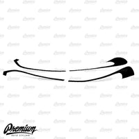 Tail Light Accent Vinyl Trim - Gloss Black | 2014-2022 Grand Cherokee & 2018-2021 Trackhawk