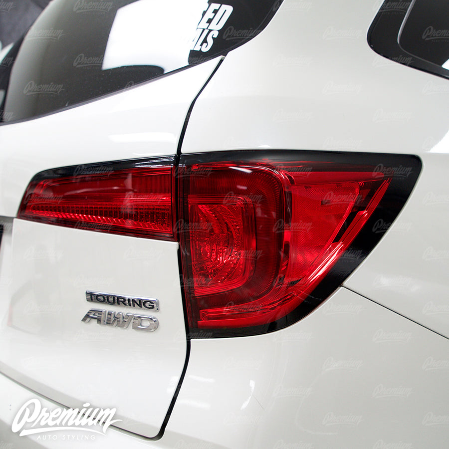 Taillight Outer Trim Lexus Style Gloss Black Vinyl Accent Overlay | Honda Pilot 2016-2018