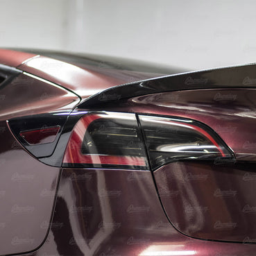 2017-2023 Tesla Model 3 Tail Light Tint Overlay - Smoke Tint