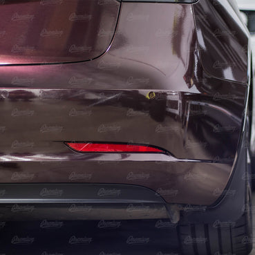 2017-2023 Tesla Model 3 Rear Bumper Reflector Overlay - Smoke Tint