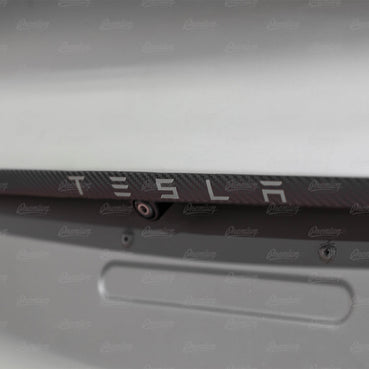 2017-2023 Tesla Model 3 Trunk Trim Vinyl Overlay - Carbon Fiber