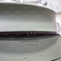 Trunk Trim Vinyl Overlay - Carbon Fiber | 2017+ Tesla Model 3