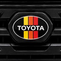 2018–2023 Toyota Tacoma Front Emblem Vinyl Overlay — Heritage Orange