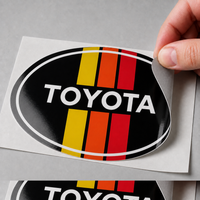 2018–2023 Toyota Tacoma Front Emblem Vinyl Overlay — Heritage Orange