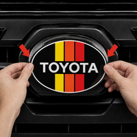 2018–2023 Toyota Tacoma Front Emblem Vinyl Overlay — Heritage Orange