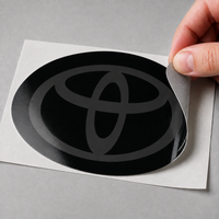 2018–2023 Toyota Tacoma Front Emblem Vinyl Overlay — Blackout