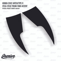 Trunk Fang Accent Vinyl Overlay - Gloss Black