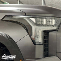 Headlight Amber Delete Vinyl Overlay - Smoke Tint | 2022-2026 Toyota Tundra & Sequoia